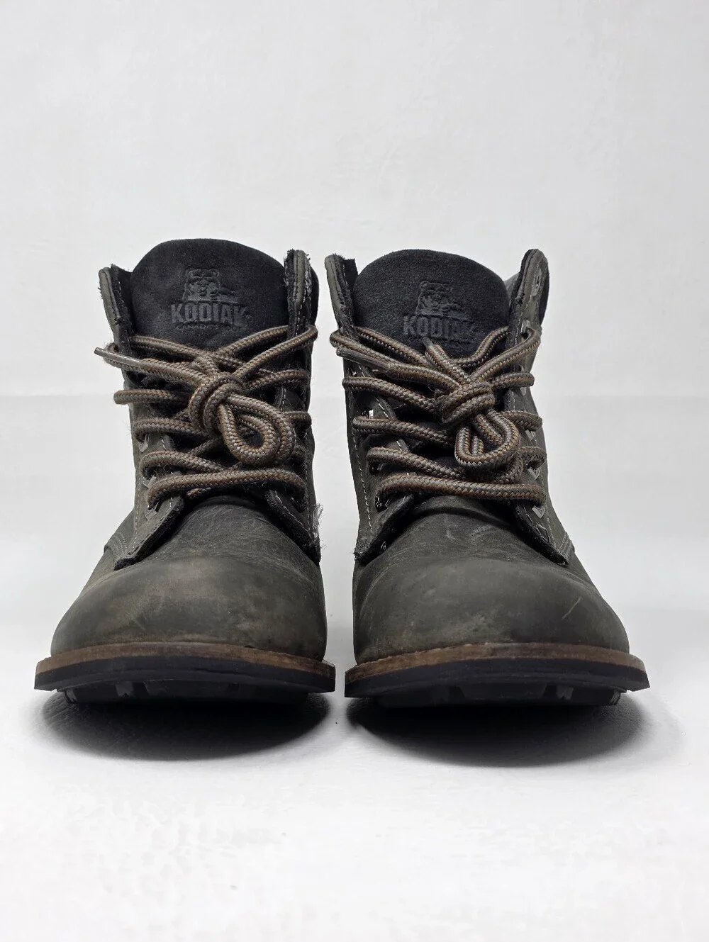 Kodiak Waterproof Grey Leather Boots Women's Size US 7 419189GY Pre-owned
